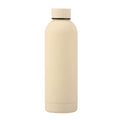 Custom Logo Rubber Coated Water Bottle Vacuum Insulated Stainless Steel Sports Flask Leak Proof Travel