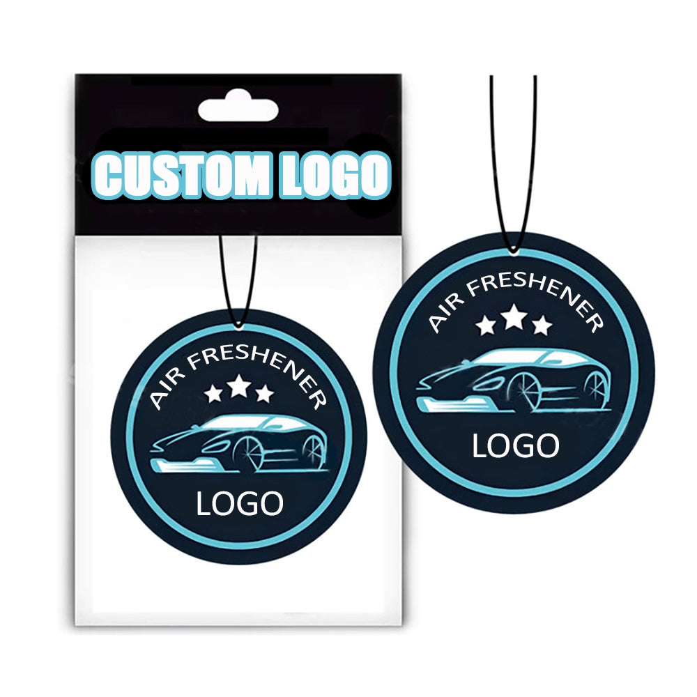 Round Die-Cut Hanging Air Freshener with Custom Logo