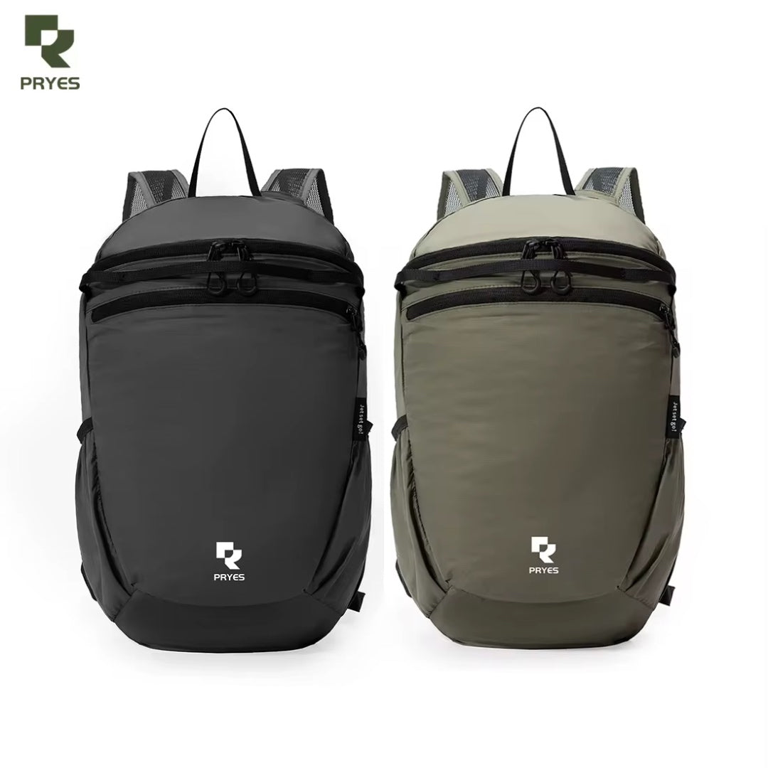 Custom Logo Backpack in Black and Olive