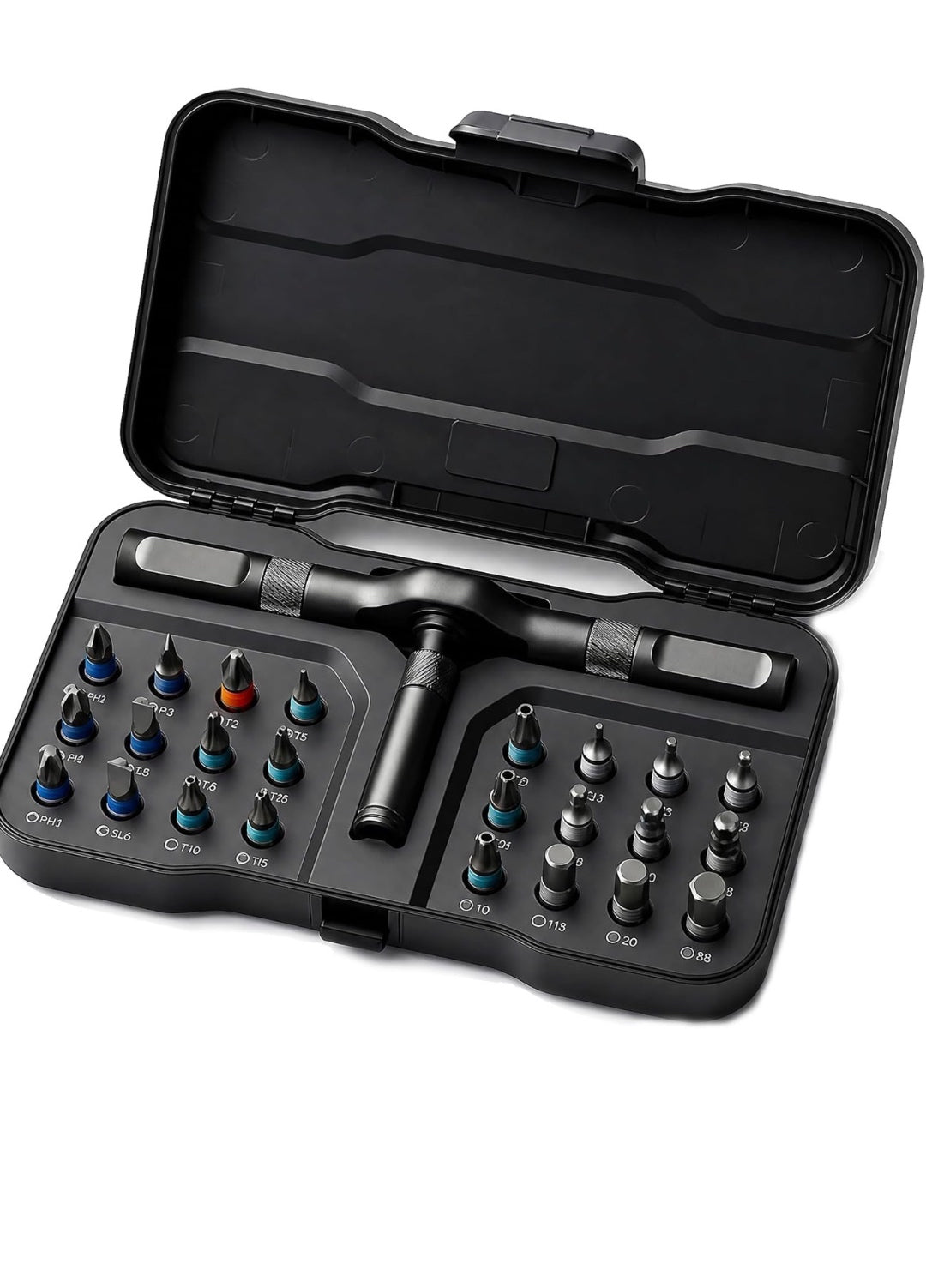 Professional 30-Piece Screwdriver Bit Set in Case