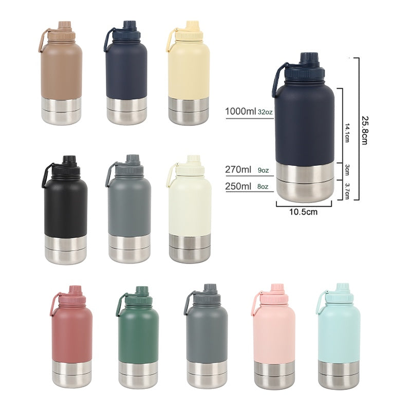 Wide-Mouth Insulated Jug 32oz in Multiple Colors
