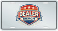 Custom Full-Color Printed Metal License Plate with Dealer Merch Logo