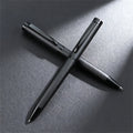 Matte Black Textured Grip Metal Rollerball Pen