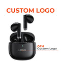 Custom Logo TWS Earbuds Classic All-Black Edition with Charging Case
